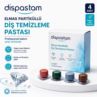 Elmas Partiküllü Diş Temizleme ve Beyazlatma Pastası