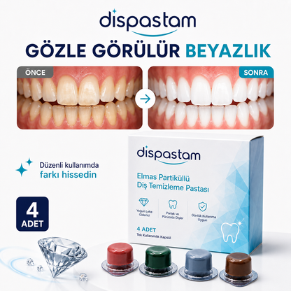 Elmas Partiküllü Diş Temizleme ve Beyazlatma Pastası