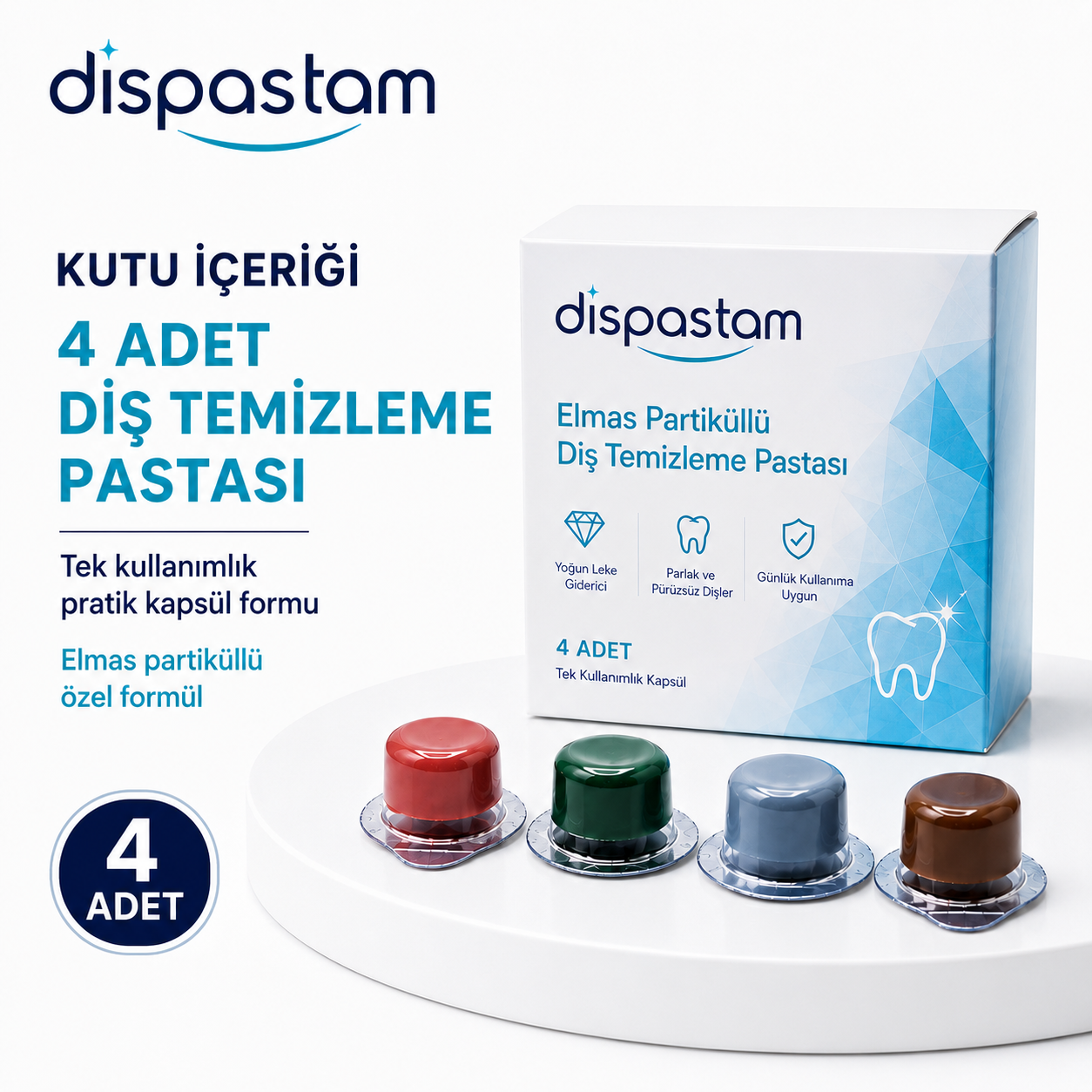 Elmas Partiküllü Diş Temizleme ve Beyazlatma Pastası