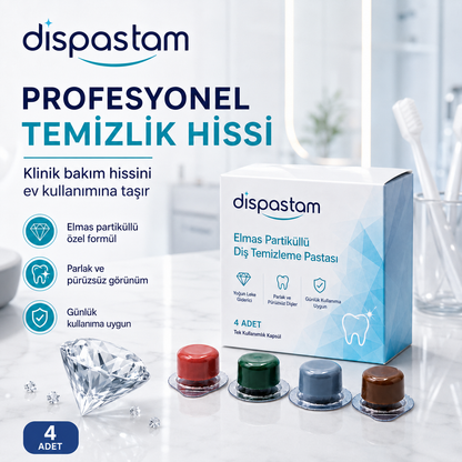 Elmas Partiküllü Diş Temizleme ve Beyazlatma Pastası